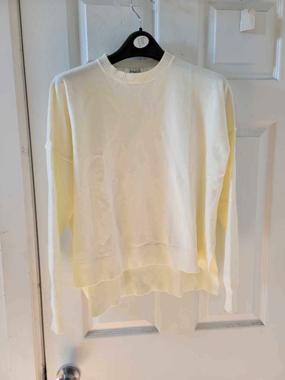 Light Cream Crewneck Women's Sweater - Soft Knit